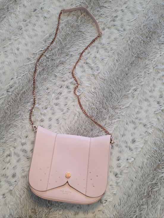 Ted Baker Handbags - Ted Baker Pink & Gold LEATHER Crossbody Bag